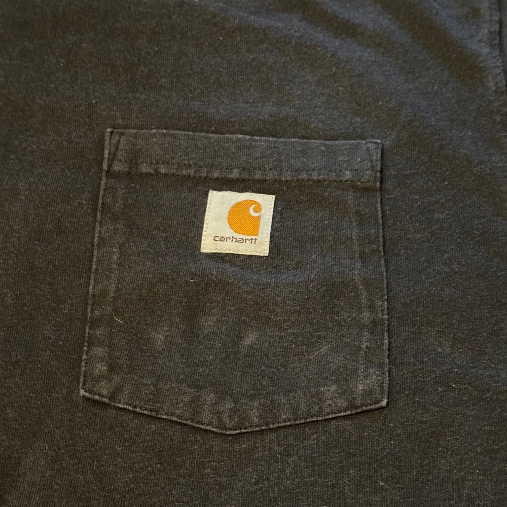 Carhartt K87 Pocket T-Shirt XL Black Uncle Daves Bar Grill Alberton MT Workwear - Picture 4 of 9
